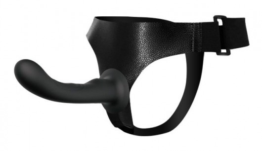 Страпон с изогнутой головкой Ultra Harness Curvy Dildo - 15,8 см. - Baile - купить с доставкой в Балаково
