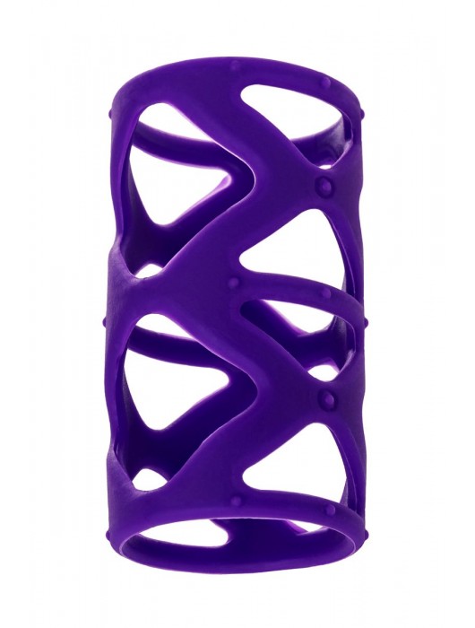 Фиолетовая насадка-сетка на пенис - 7,5 см. - A-toys - в Балаково купить с доставкой