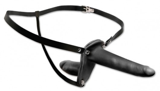 Женский страпон с вагинальной пробкой Double Penetrix Strap-on - 15 см. - Pipedream - купить с доставкой в Балаково
