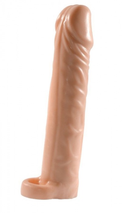 Телесная насадка-удлинитель Extension sleeve с подхватом - 17 см. - Sitabella - в Балаково купить с доставкой