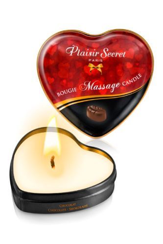 Массажная свеча с ароматом шоколада Bougie Massage Candle - 35 мл. - Plaisir Secret - купить с доставкой в Балаково