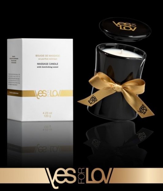 Массажная аромасвеча BEWITCHING MASSAGE CANDLE - 120 мл. - YESforLOV - купить с доставкой в Балаково