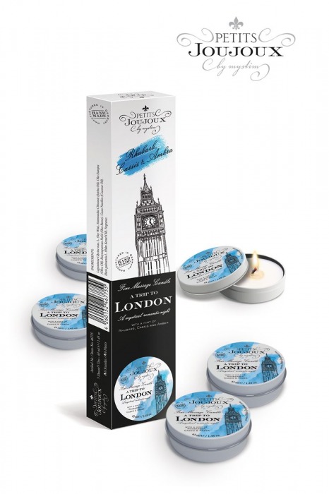 Набор из 5 свечей Petits Joujoux London с ароматом ревеня, амбры и чёрной смородины - MyStim - купить с доставкой в Балаково
