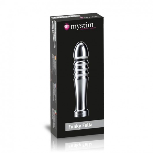 Ребристый фаллоимитатор для электростимуляции Funky Fella Rill Dildo - 13 см. - MyStim - купить с доставкой в Балаково