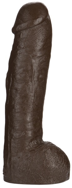 Большая насадка для трусиков Vac-U-Lock Realistic Hung - 31,7 см. - Doc Johnson - купить с доставкой в Балаково