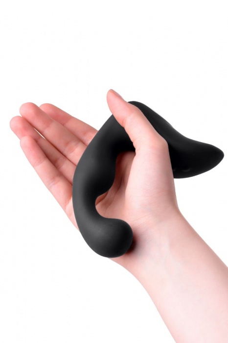Чёрный изогнутый вибростимулятор простаты Erotist - Erotist Adult Toys - в Балаково купить с доставкой