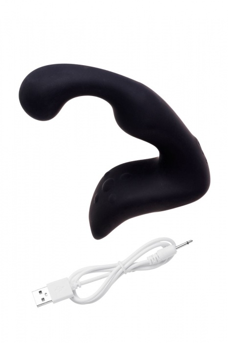 Чёрный изогнутый вибростимулятор простаты Erotist - Erotist Adult Toys - в Балаково купить с доставкой