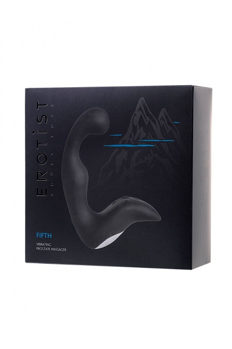 Чёрный изогнутый вибростимулятор простаты Erotist - Erotist Adult Toys - в Балаково купить с доставкой