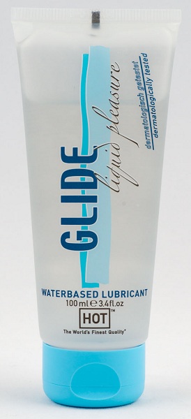 Интимная смазка на водной основе Glide - 100 мл. - HOT - купить с доставкой в Балаково
