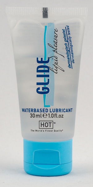 Интимная смазка на водной основе Glide - 30 мл. - HOT - купить с доставкой в Балаково