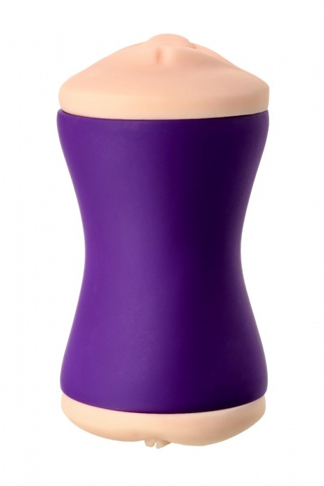 Двухсторонний мастурбатор JOS YARA в фиолетовой колбе - JOS - в Балаково купить с доставкой