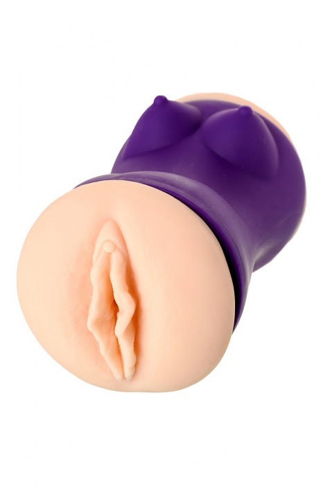 Двухсторонний мастурбатор JOS YARA в фиолетовой колбе - JOS - в Балаково купить с доставкой