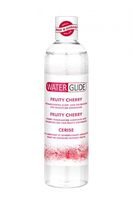 Лубрикант на водной основе с ароматом вишни FRUITY CHERRY - 300 мл. - Waterglide - купить с доставкой в Балаково
