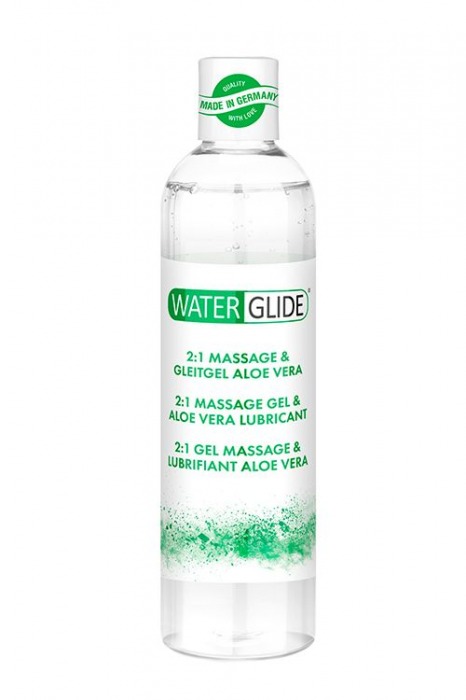 Гель-смазка 2-в-1 MASSAGE   LUBRICANT ALOE VERA - 300 мл. - Waterglide - купить с доставкой в Балаково