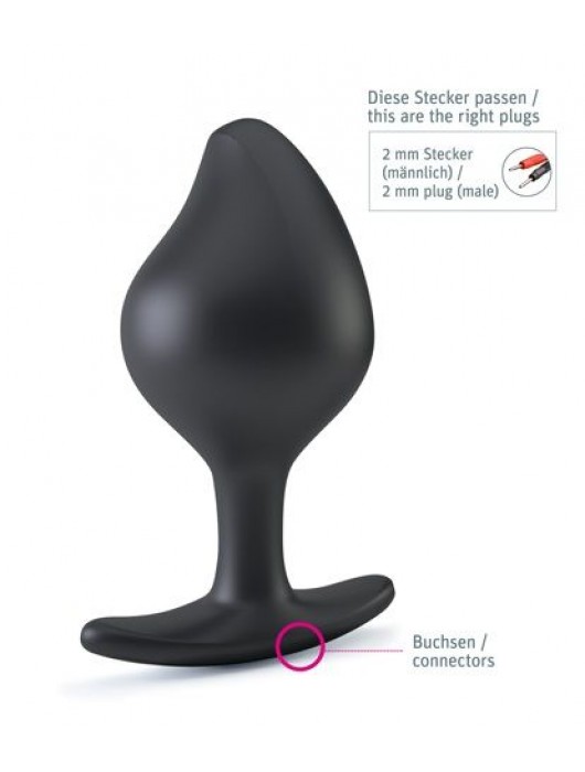 Анальная пробка Rocking Force L для электростимуляции - 10,5 см. - MyStim - купить с доставкой в Балаково