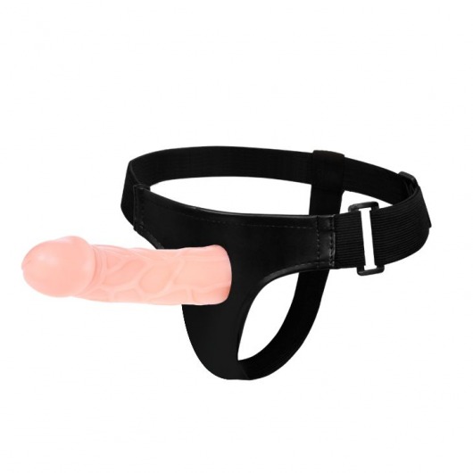 Телесный фаллоимитатор на трусиках Jessica Strap-On - 15,5 см. - Baile - купить с доставкой в Балаково