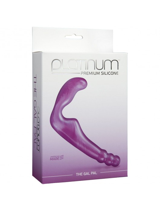 Безремневой фиолетовый страпон из силикона The Gal Pal - 17 см. - Doc Johnson - купить с доставкой в Балаково