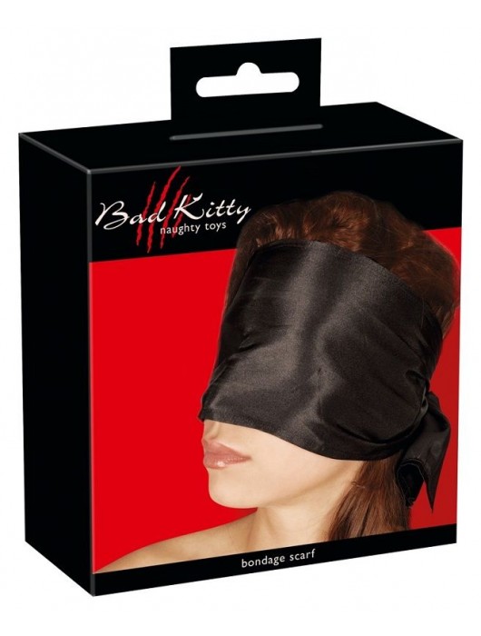 Широкая повязка-шарф на глаза Bad Kitty Bondage Scarf - Orion - купить с доставкой в Балаково