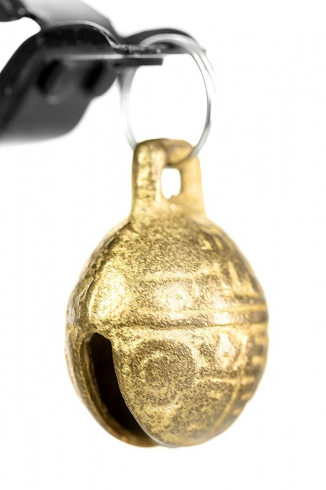 Черно-золотистые зажимы для сосков TOYFA Theatre - ToyFa - купить с доставкой в Балаково