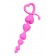 Розовая силиконовая анальная цепочка Sweety - 18,5 см. - ToyFa в Балаково Розовая силиконовая анальная цепочка Sweety - 18,5 см. - ToyFa