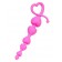 Розовая силиконовая анальная цепочка Sweety - 18,5 см. - ToyFa в Балаково Розовая силиконовая анальная цепочка Sweety - 18,5 см. - ToyFa