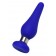 Синяя силиконовая анальная втулка с ограничителем - 10 см. - ToyFa в Балаково Синяя силиконовая анальная втулка с ограничителем - 10 см. - ToyFa