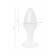 Белая акриловая анальная втулка - 9,5 см. - Toyfa Basic в Балаково Белая акриловая анальная втулка - 9,5 см. - Toyfa Basic