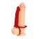 Красная насадка на пенис для двойного проникновения - 19 см. - ToyFa купить в Балаково с доставкой в Orgasmix.ru Красная насадка на пенис для двойного проникновения - 19 см. - ToyFa - купить с доставкой в Балаково