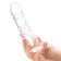 Стеклянный фаллоимитатор из стекла 7’’ Curved Realistic Glass Dildo With Veins - 15,9 см. - Glas