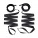 Эротический набор 4PC Bondage Bed Strap   Flogger Kit - Lux Fetish - купить с доставкой в Балаково
