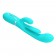 Аквамариновый мультифункциональный вибратор Shania - 22,2 см. - Baile купить в Балаково с доставкой в Orgasmix.ru Аквамариновый мультифункциональный вибратор Shania - 22,2 см. - Baile