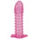 Гелевая розовая насадка с шипами - 12 см. - Toyfa Basic - в Балаково купить с доставкой Гелевая розовая насадка с шипами - 12 см. - Toyfa Basic - в Балаково купить с доставкой