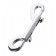 Серебристый двухсторонний карабин TOYFA Metal - ToyFa - купить с доставкой в Балаково